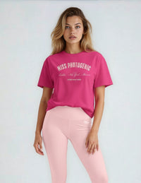 City Lifestyle T-Shirt In Bright Pink