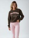City Lifestyle Sweatshirt In Deep Chocolate