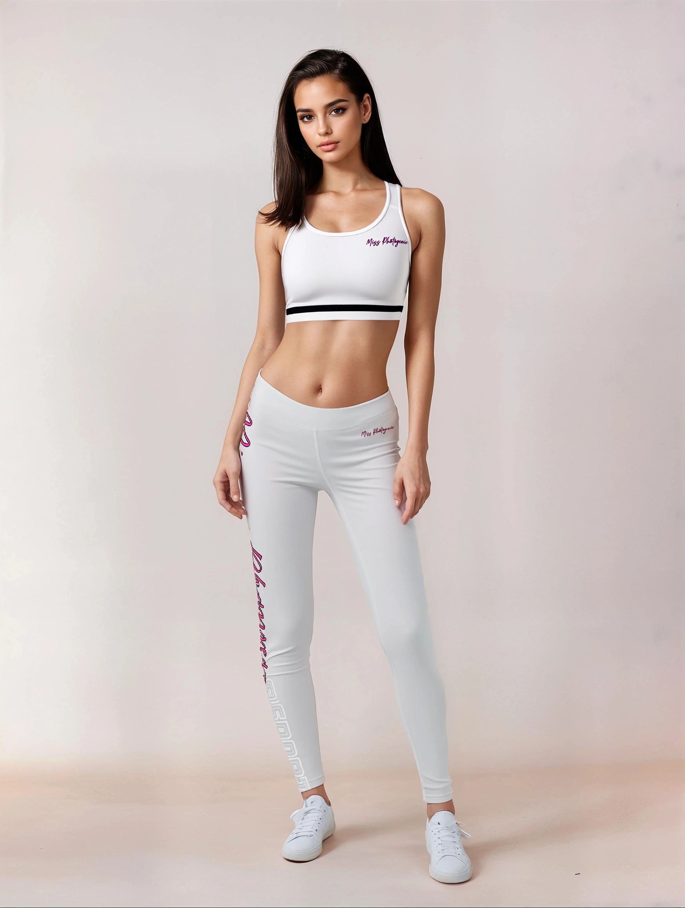Miss Photogenic SPORT Yoga Crop Top - Grey