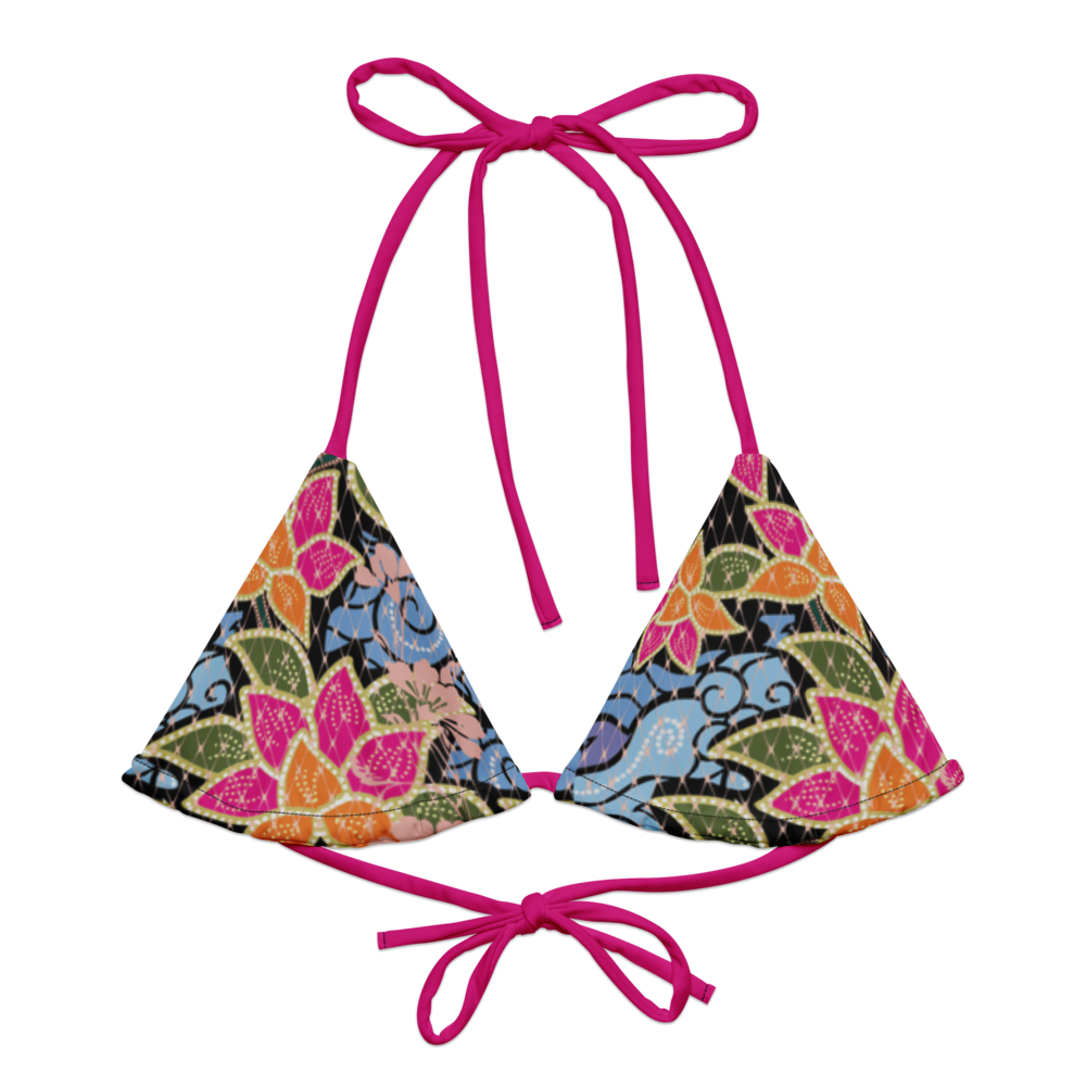 Vivienne Floral Print Halter Bikini Top