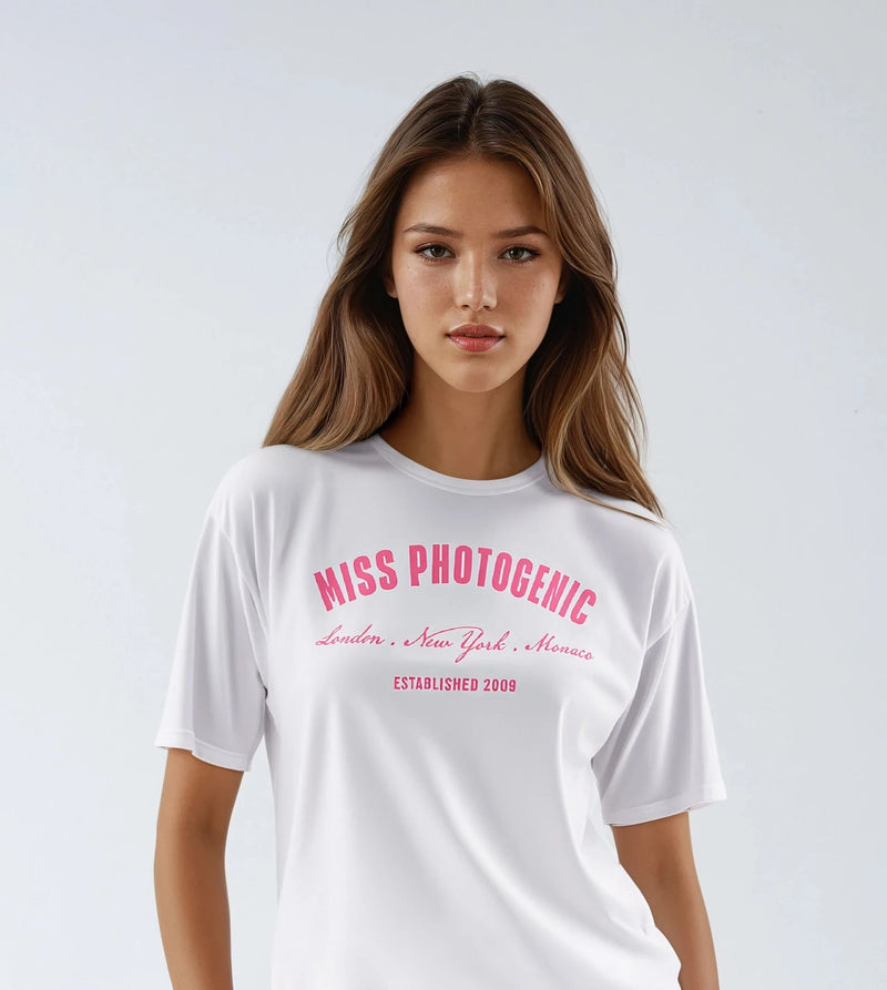 City Lifestyle T-Shirt White Pink