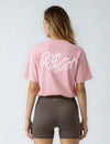 Join The Set Graphic T-shirt in Rose Pink