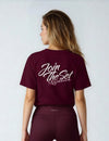 Join The Set Graphic T-shirt in Burgundy