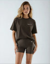 Join The Set Graphic T-shirt in Chocolate