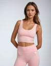 Signature Crop Tank Top In Rose Pink