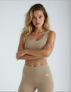 Signature Crop Tank Top in Bronzed Olive