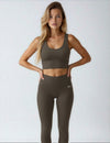 Signature Crop Tank Top in Chocolate