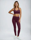 Signature Join The Set Leggings in Burgundy