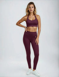 Signature Join The Set Leggings in Burgundy