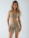 Signature Join The Set Shorts in Bronzed Olive