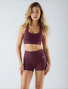Signature Join The Set Shorts in Burgundy