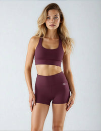 Signature Join The Set Shorts in Burgundy