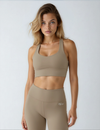 Signature Padded Sports Bra in Bronzed Olive