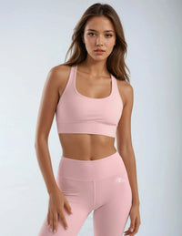 Signature Sports Bra in Rose Pink