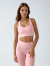 Signature Sports Bra in Rose Pink