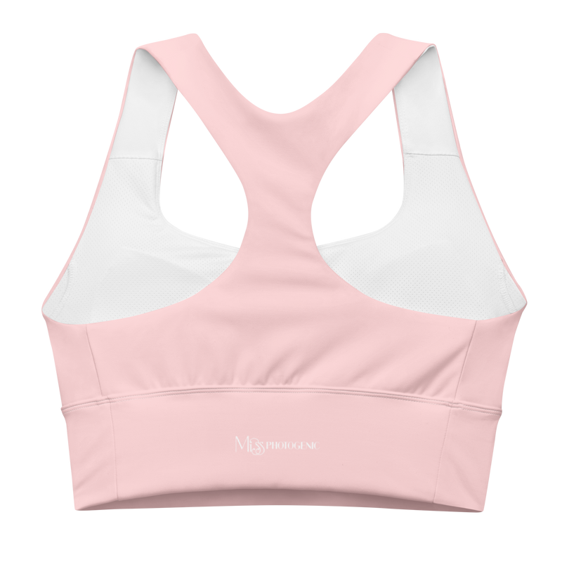 Signature Sports Bra in Rose Pink