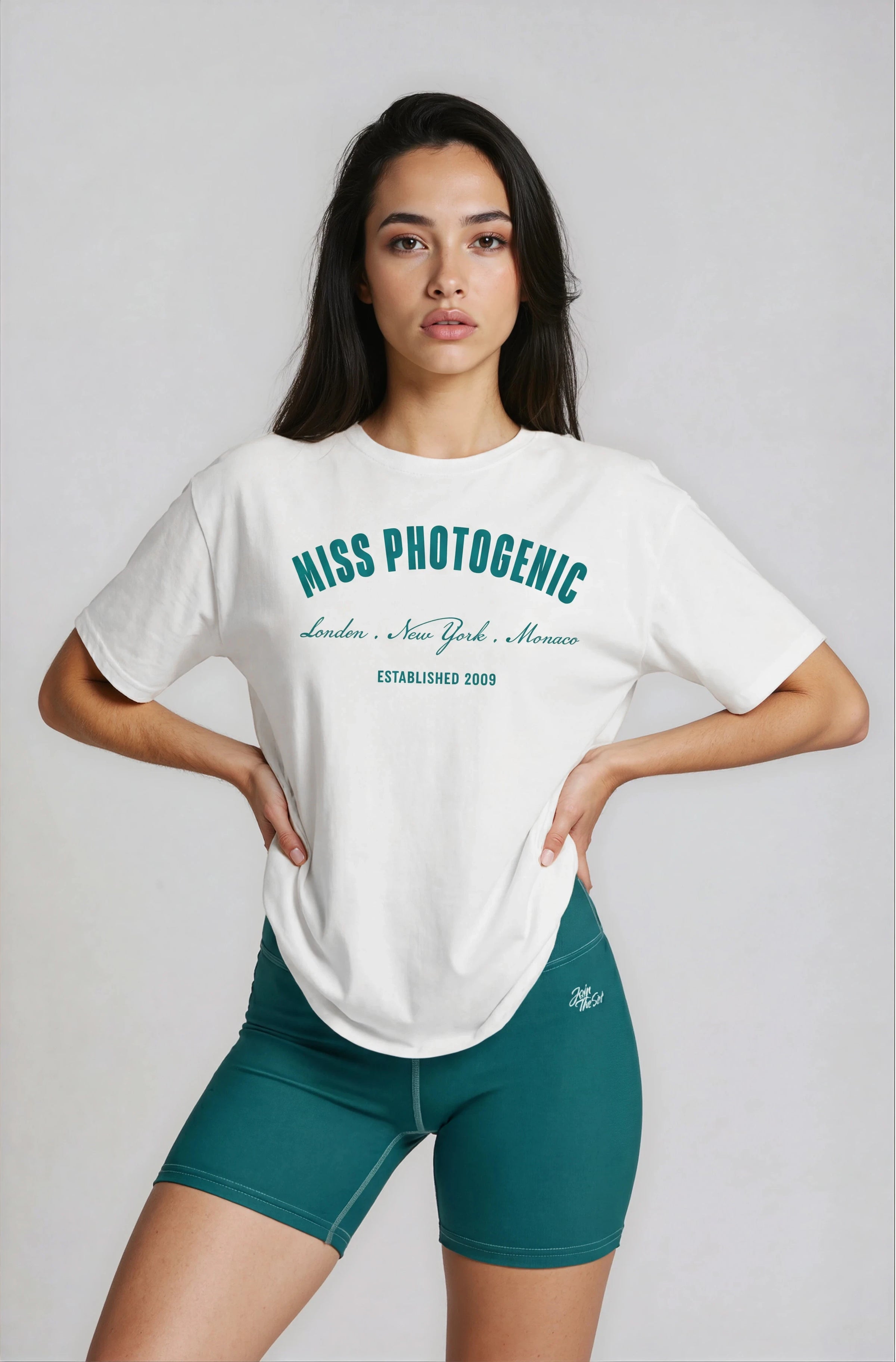 Signature Join The Set Shorts in Teal - Miss Photogenic