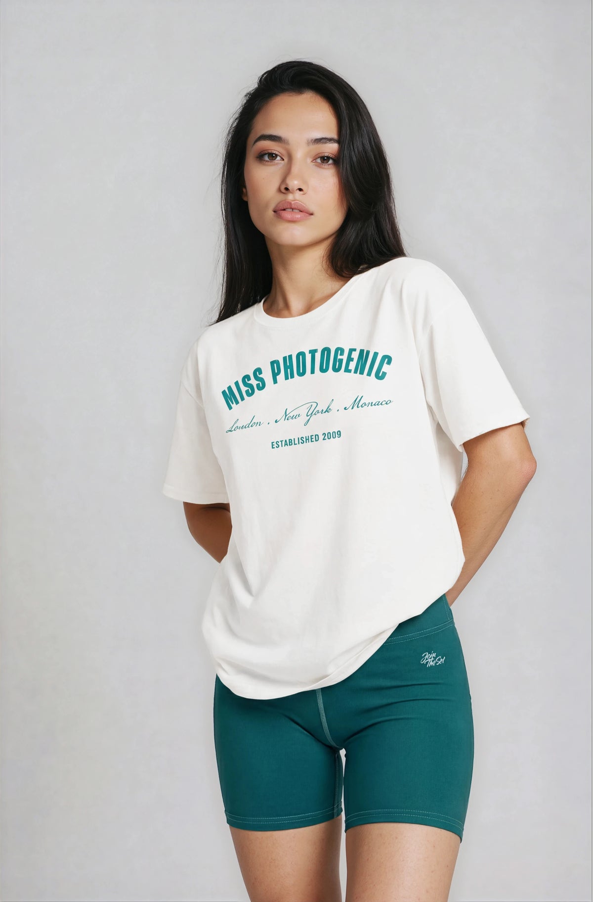 Signature Join The Set Shorts in Teal - Miss Photogenic