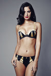 Truly Miss Photogenic Suspender In Black Silk, Suspenders - Miss Photogenic