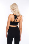 Black Miss Photogenic® Gold Foil Logo Crop Top,  - Miss Photogenic