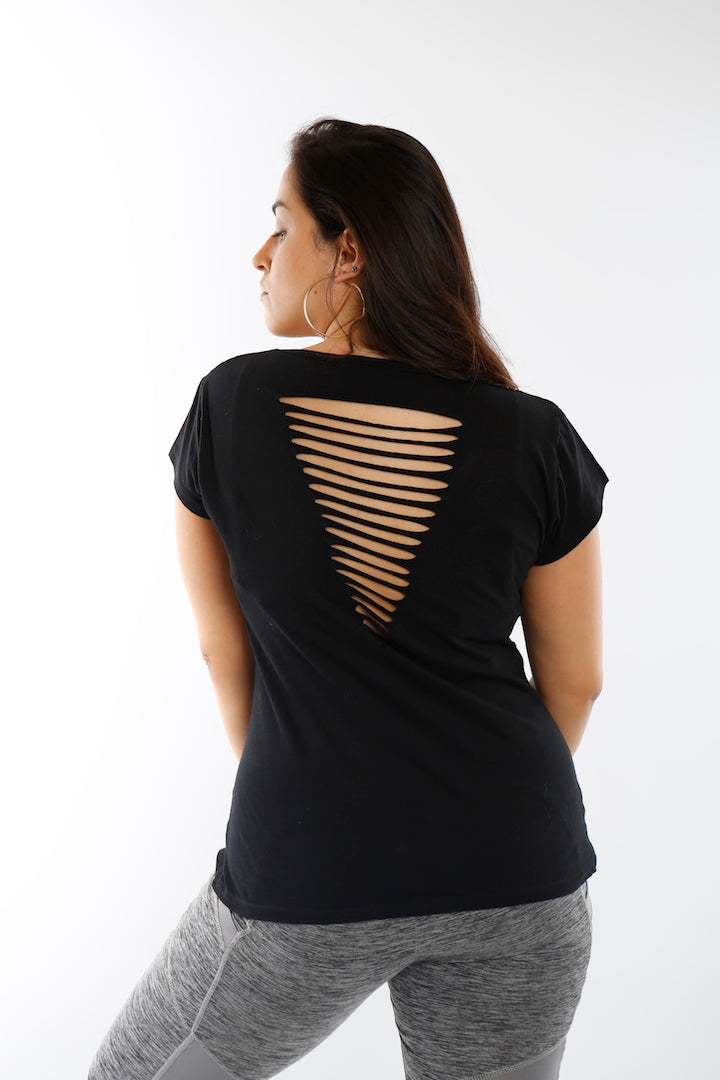 Black Cut Out LOVE Miss Photogenic® Gold Foil Logo T Shirt, t shirt - Miss Photogenic