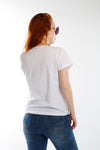 White Miss Photogenic® Gold & Silver Foil Oversized T Shirt, t shirt - Miss Photogenic