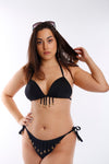 Riviera Charms Bikini Bottom (Black) (GOLD Collection), Bikini - Miss Photogenic