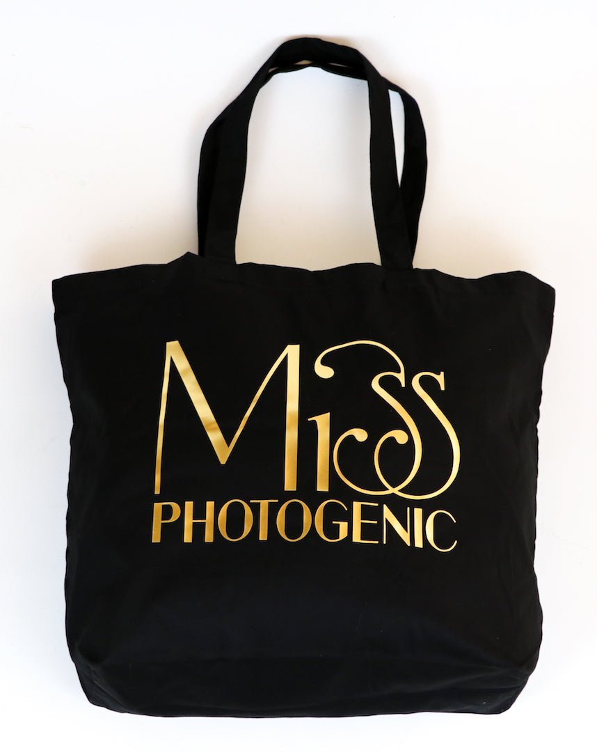 Black Miss Photogenic® Tote Bag, bag - Miss Photogenic